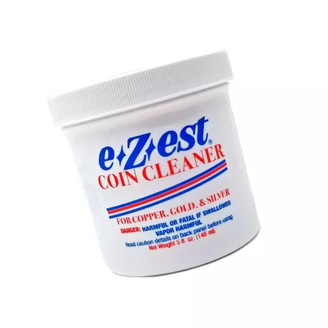 E-z-est Ezest Easy Coin Cleaner Copper Gold Silver Jewelry - 5 Ounce Jar