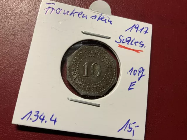 Schlesien, Frankenstein 10 Pfennig Notgeld 1917 Eisen