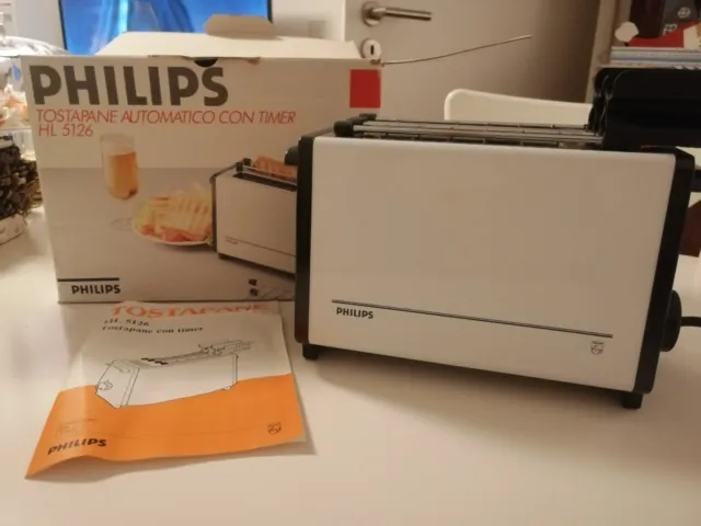 Italienischer Toaster Philips HL 5126 Tostapane mit Timer und Körben Automatik