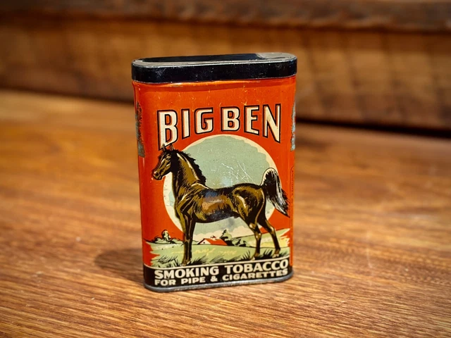 big ben tobacco can Vintage Pocket Sized Tin Without Union Sticker 2 VINTAGE BIG Ben Pocket