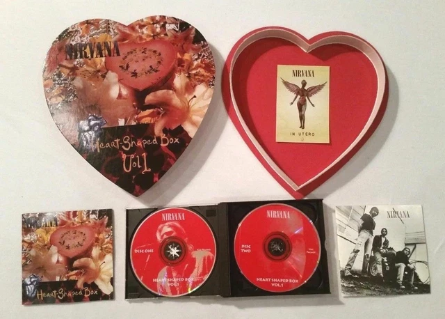 NIRVANA HEART SHAPED Box Set Volume 1 Kurt Cobain 4 CD Kiwi NIRVANA HEART SHAPED Box Set Volume 1 Kurt Cobain 4 CD Kiwi