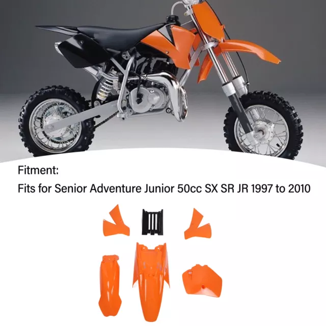 Motorcycle Fairing Cover Kit Orange Front Wheel Mudguard Splash Guard Kit For