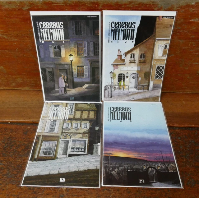 Cerebus Melmoth #139-#142 Comic Book Lot Run (Melmoth #0,#1,#2,#3) VF/NM