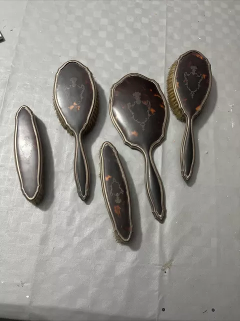 Set For Dressing Table Silver And Shell Turtle First 900