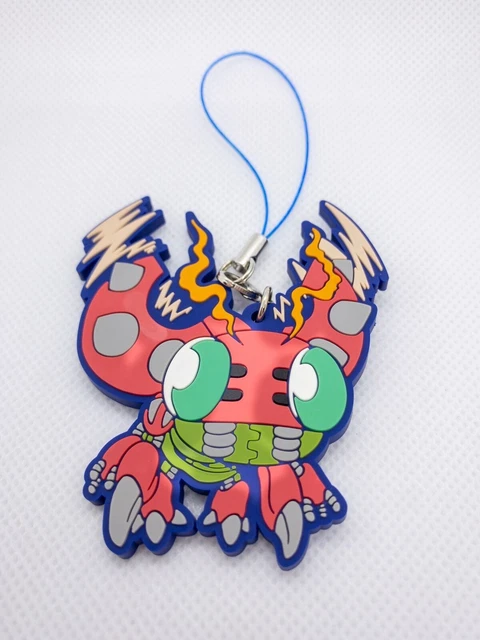 Digimon Portachiavi Cell Phone Strap Tentomon 7 Cm In Gomma Anime Manga