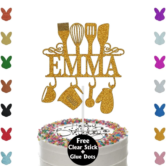 KITCHEN UTENSIL CAKE Topper Kitchen Theme Cake Topper Rolling Pin, Cup