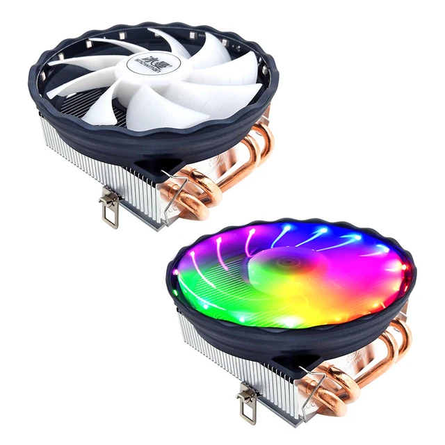 4 HEAT PIPES CPU Cooler PWM 4 Pin PC Radiator Quiet Cooling Fan £14.63 ...