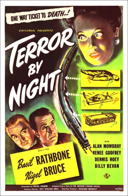 SHERLOCK HOLMES TERROR BY NIGHT Movie Poster Art Print 27x41