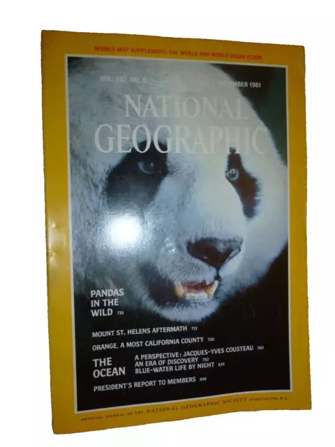 National Geographic Magazine  December 1981 - Pandas In The Wild