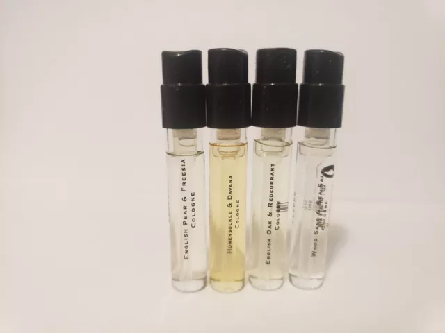 4X VARIOUS NEW JO MALONE SCENT Sample Spray Vial .05 oz 1.5 ml