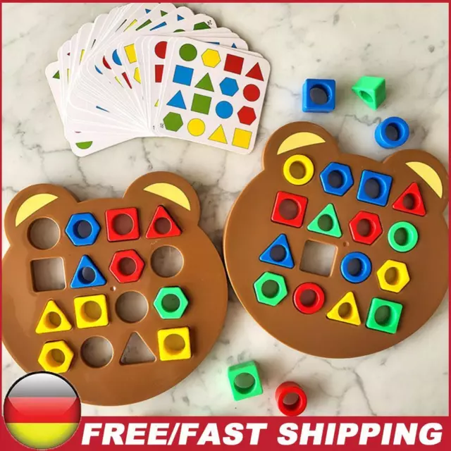 Learning Games Toy Color Sensory Montessori Toy for Kids Interactive Battle Game