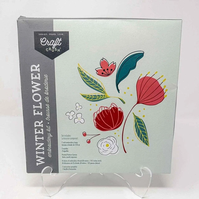 Craft Crush New in Box Cross Stitch Embroidery Kit, Brand New