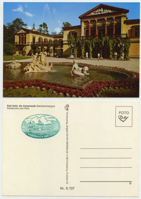 45875 - Bad Ischl - Kaiservilla und Park alte Ansichtskarte