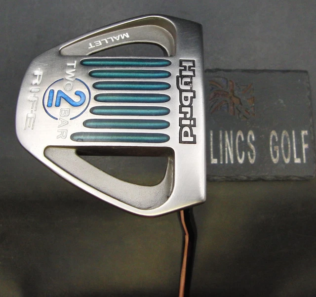 Rife Two Bar Mallet Putter 86.5cm Playing Length Steel Shaft PSYKO Grip Rife Two Bar Mallet Putter 86.5cm Playing Length Steel Shaft PSYKO Grip