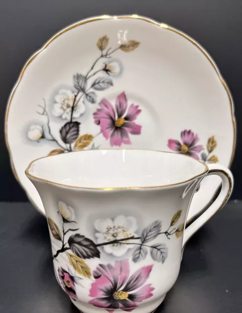 Grosvenor Bone China Tea Cup And Saucer  Made In England