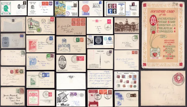 GB PHILATELIC CONGRESS + EXHIBITIONS Covers Postmarks ...PRICED SINGLY