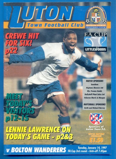Bolton Wanderers vs Luton Town FC (27th Jan 1976) | Hatters Heritage | A History of Luton Town FC