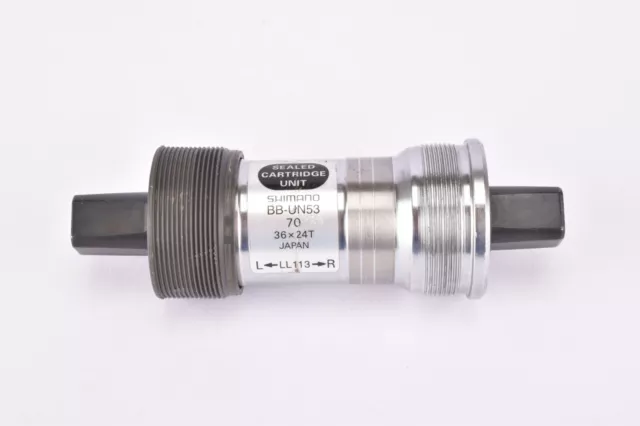 NOS/NIB Shimano Deore LX #BB-UN53 Sealed Cartridge Bottom Bracket in 113mm ITA