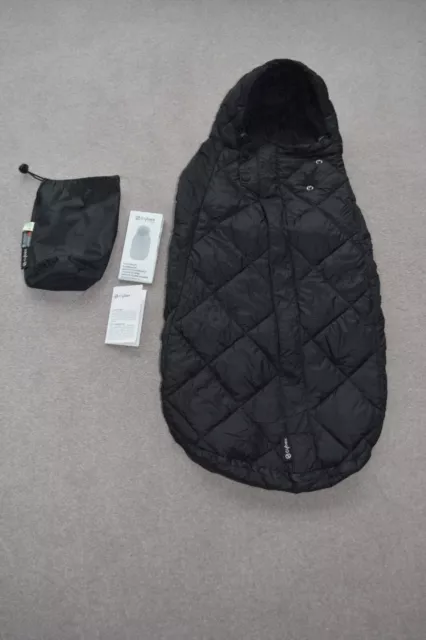 NEW CYBEX Car Seat / Pram Moon Black Mini Snogga 2 All Season FOOTMUFF - RRP £90