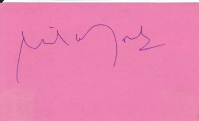 MICHAEL YORK Signed 3X5 Index Card Actor/The Guru COA