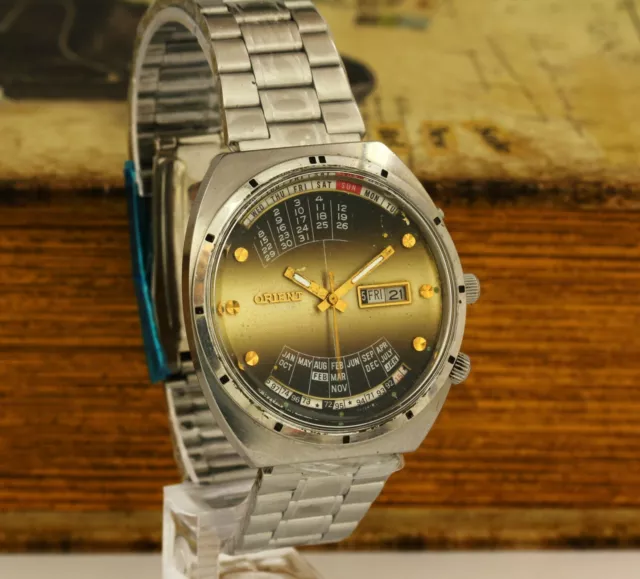 Vintage Orient Multicalendar Automatic men's wrist watch Japan Cal.46941