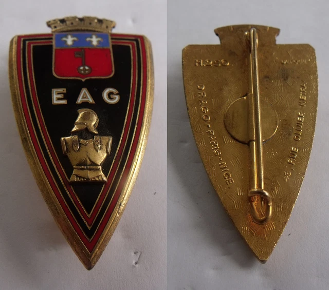 Insigne Miniature EAG Ecole Application Du Génie – Emmail Ancien Original France