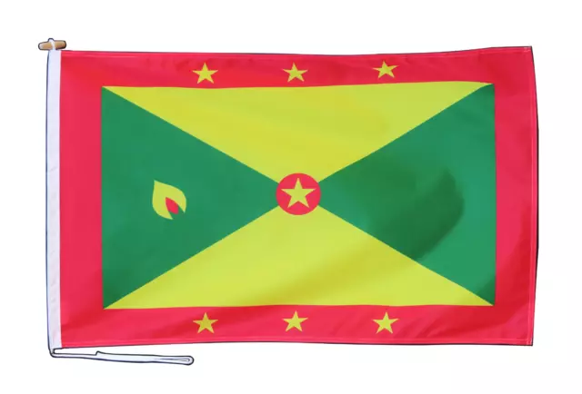 Grenada Flag 3'x2' (90cm x 60cm) With Rope and Toggle