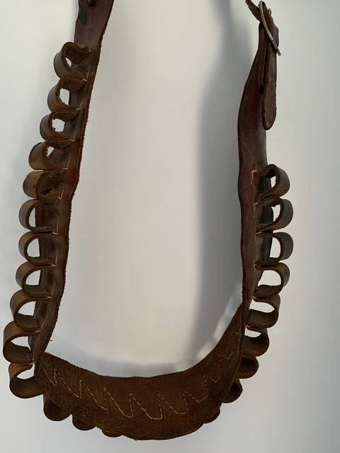 Leather Sports Belt, Hand Sewn. (Man’s), RETRO.