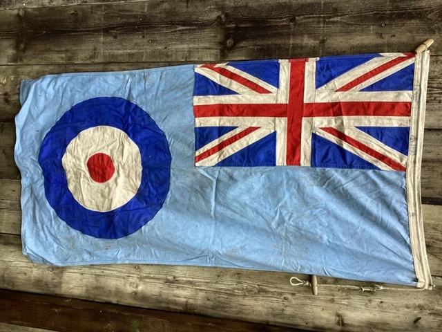 RARE WW2 DATED 1939 dated battle of Britain RAF airbase ensign original ...