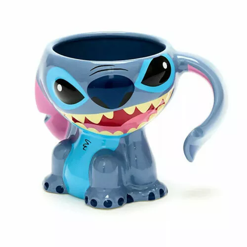 Official Disney Store 3D Stitch Figural Mug From Lilo And Stitch Blue Mug