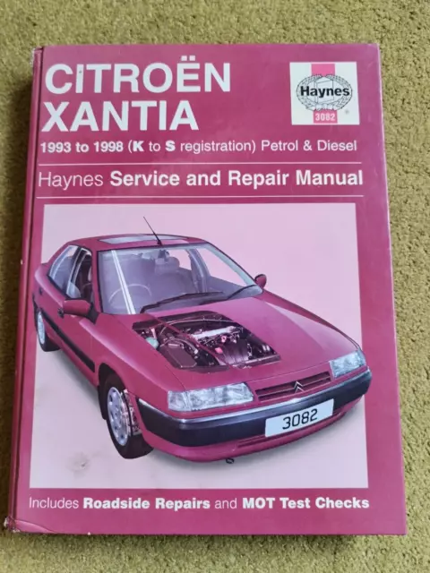 Citroen Xantia 1993 to 1998  Haynes Car Repair Manual
