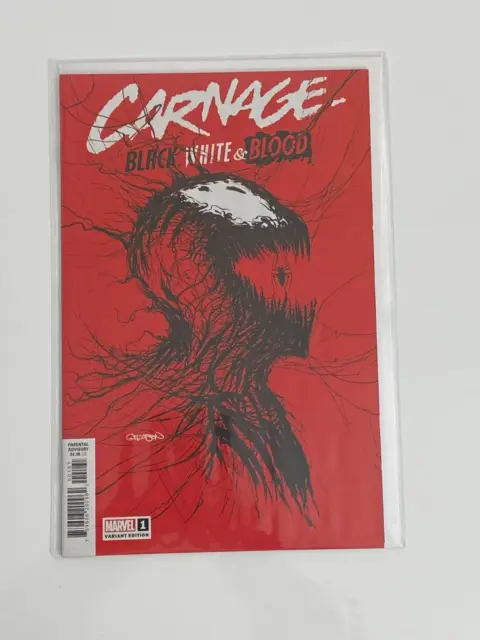 Carnage - Comic #1 - Black, White & Blood - First Print - Gleason Variant - NM/M