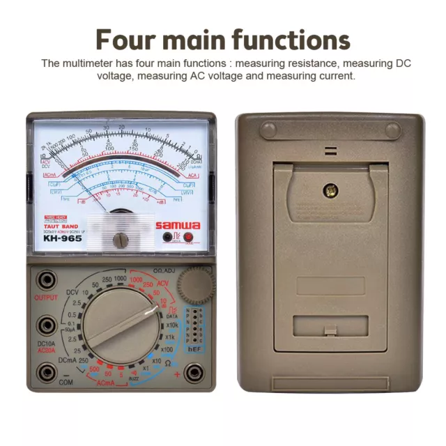 KH-965 Analogue Meter Multimeter Voltage Current Resistance Tester DC & AC