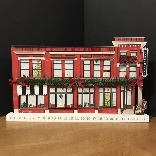 THE PIONEER WOMAN MultiColor Mercantile MDF Advent Calendar Christmas