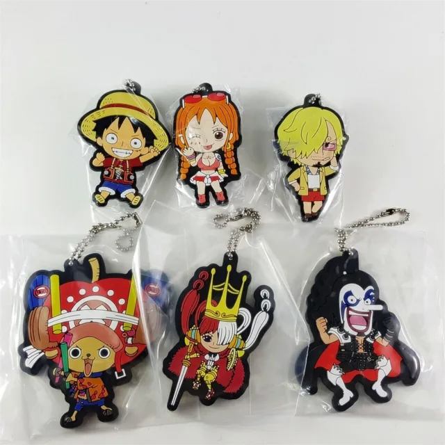 Portachiavi Anime One Piece Portachiavi Rufy Cappello Zoro Sanji