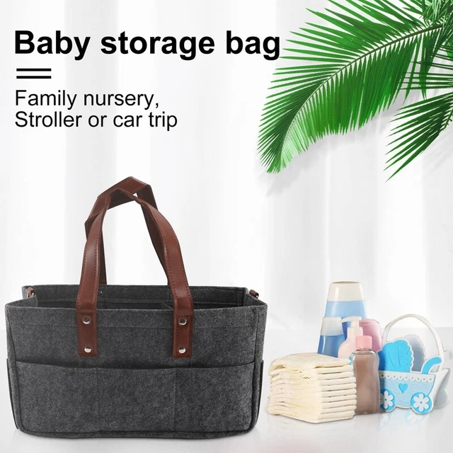 Baby   Organizer Holder Shower Basket Nursery Storage Bin Car Storage Basket WL6