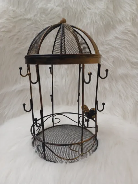 Distressed  Metal Decorative Bird Cage /Vintage Look/Rustic/Floral Decor