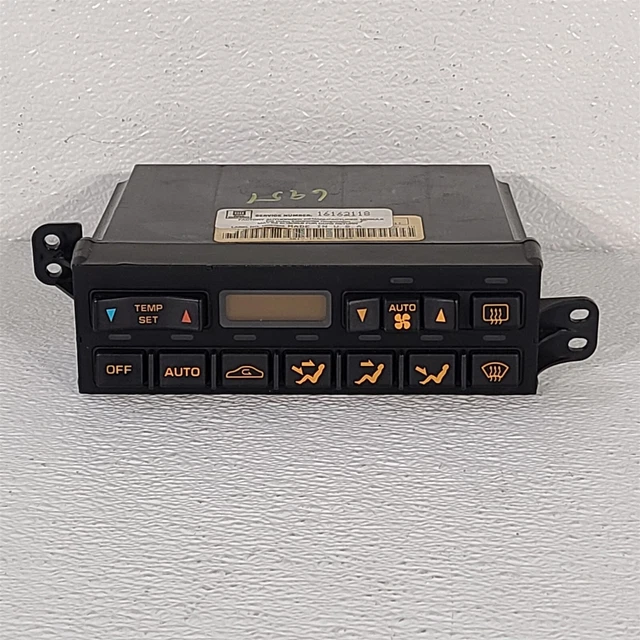 9293 CORVETTE C4 Hvac Temperature Climate Ac Heat Fan Control 16162118