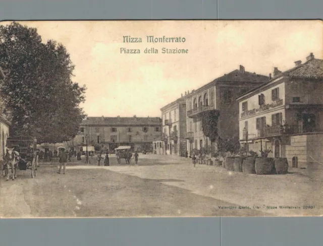 Asti Nizza Monferrato piazza della Stazione spedita f. piccolo