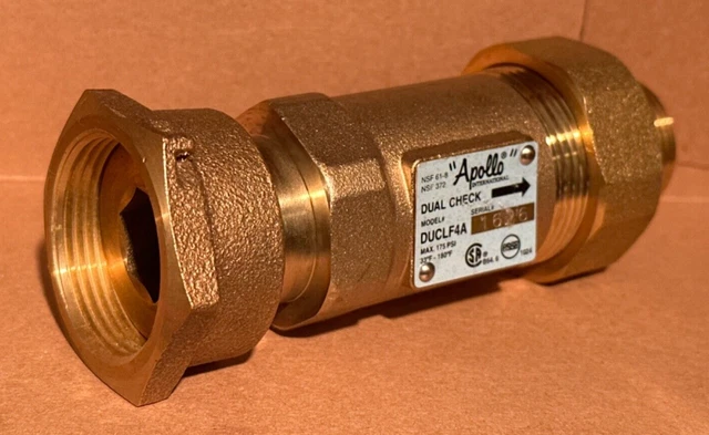Apollo 1" Backflow Preventer DUAL CHECK 4ALF-300