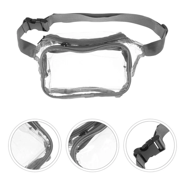 Clear Waist Bag Outdoor Waist Bag Transparent Fanny Pack Carry Bag Men Messenger