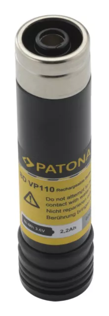 Batteria Patona 3,6V 2,2Ah Ni-MH per Black & Decker VP215,S110,S100,PLR36NC 3