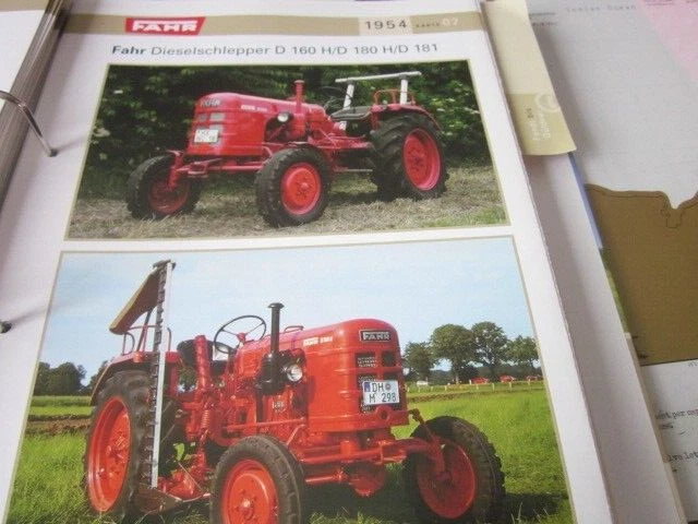 Tracteur FAHR D180 1954 Rouge Au 1/43 - Modèle Miniature Boîte Vitrine Neuve