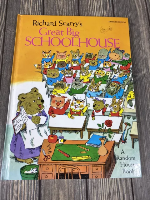 Richard Scarrys Great Big Schoohouse Abridged Edition 1979 Hardcover Book