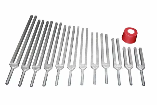 Radical Therapeutic Chakras & Chakra Minor Sharp Set of 12 Healing Tuning Forks