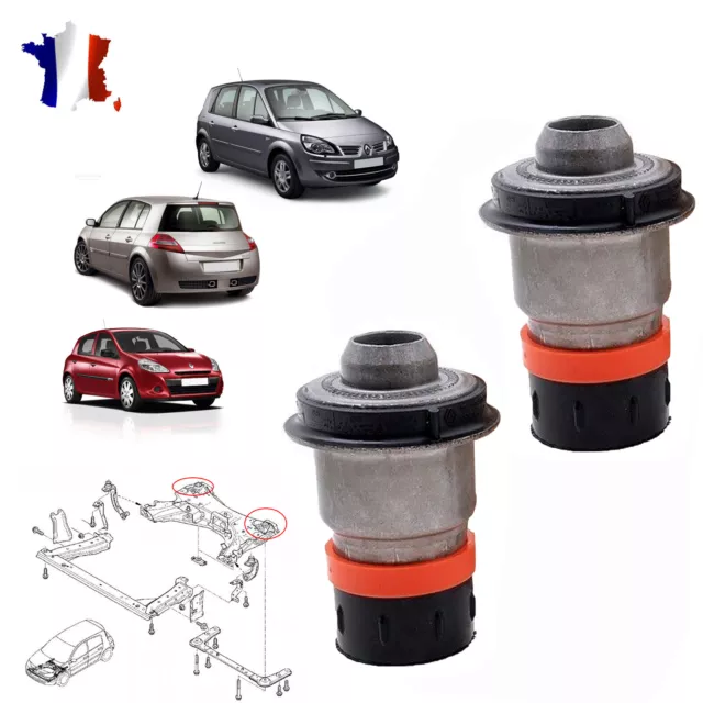 Silents Bloc Berceau moteur prévu pour Clio 3 Megane 2 Scenic 2 Modus 8200275524