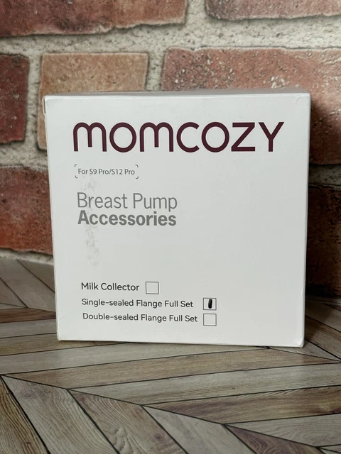 Momcozy Breast Pump Accessories 24mm Flange Single-sealedflange Full Set S9/S12