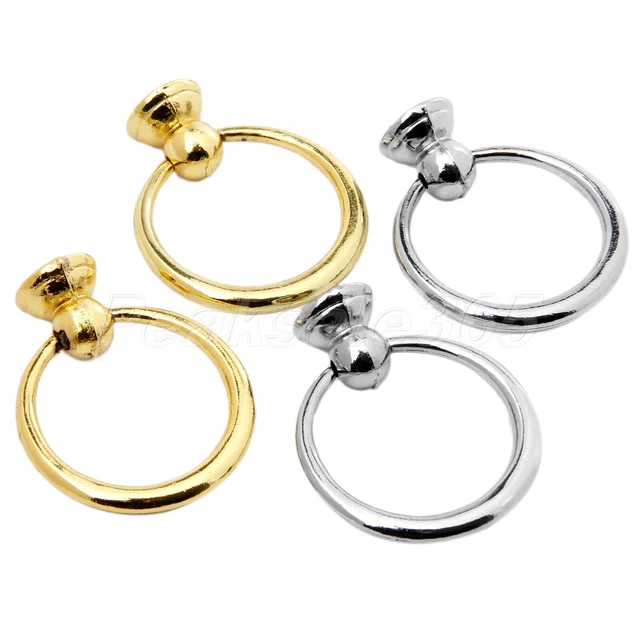 20Pcs Zinc Alloy Door Pull Handles Drop Rings Cabinet Closet Drawer Knobs 37mm