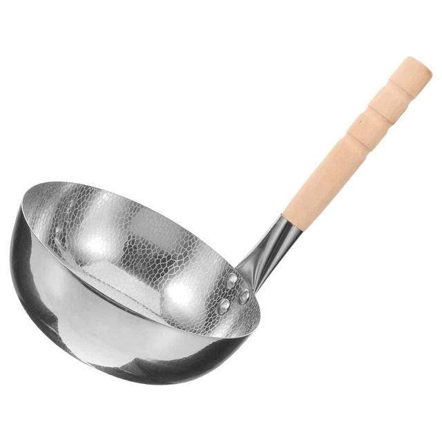 Set 2 Pentoline Per Latte In Acciaio Inox 304 | Con Beccuccio E Manico In Legno | 300 Ml + 400 Ml | Per Induzione - Foto 6