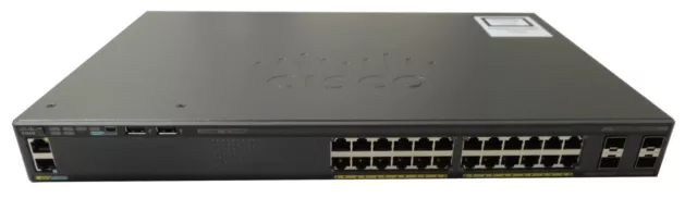 Cisco Catalyst WS-C2960X-24TS-L 24-Port Gigabit Netzwerk-Switch Rack Mount stack